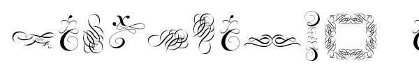 Cornucopia of Ornaments font preview